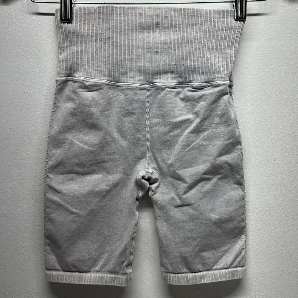 Free People Good Karma Biker Shorts Bike Athletic Short Grey Ice Size XS / S